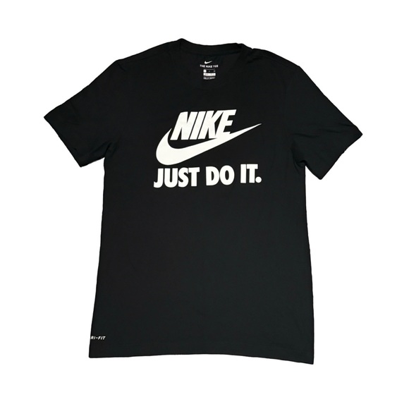 Nike Other - Nike Dri Fit “Just Do It” T-Shirt Black Men Size Small